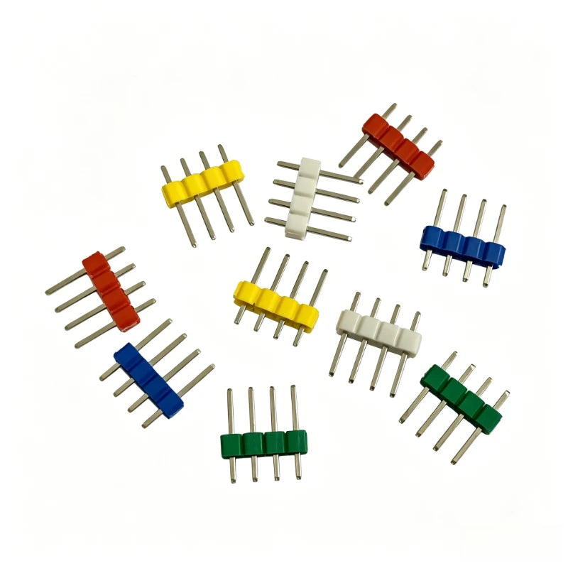 50pcs 2.54mm Male Pin Header 1X2/3/4/5/6/7/8/10/15/20/40Pin Colorful PCB Board Spacer Gold/Nickel-plated Copper Pin Long 11.5mm