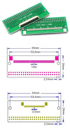 1Pcs FPC/FFC Adapter Board 0.5/1.0mm to 2.54mm Soldered Connector 4/5/6/8/10/12/14/16/20/26/3040/45/50/60 Pin