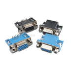 5/10PCS DR15 Female PCB Mount D-Sub 15 Pin VGA Type 8.89 PCB Connector 3 Rows 90-Degree Bent Needle DB15