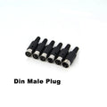 Soldering Cables Mini or DIN 3/4/5/6/7/8 Pin Male Connector S-Video Terminal Circular Plug Plastic Handle Adapter u