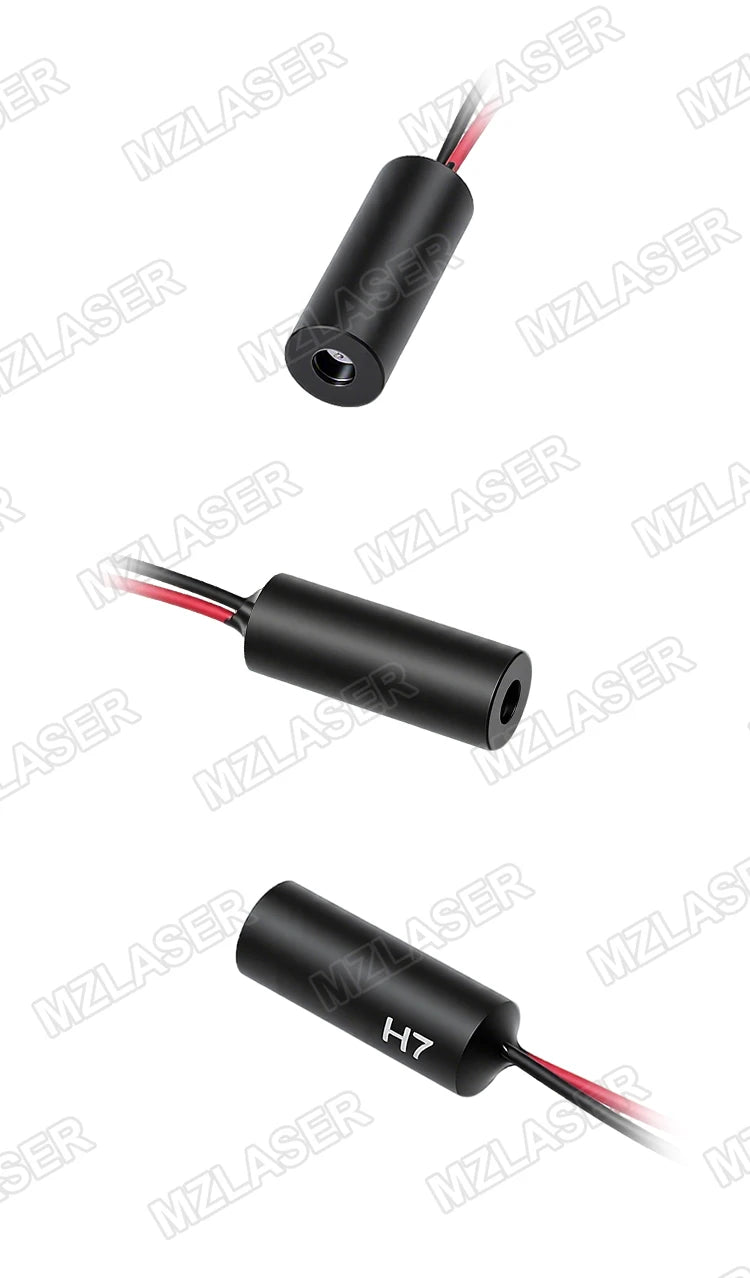 Compact Red Line Laser Diode Module 635nm D7mm 0.5mW 1mW 5mW 10mW 3V High-Accuracy Industrial Grade for Woodworking Machinery
