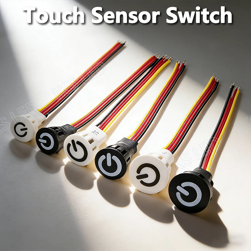10mm 16mm Smart Home Touch Sensor Button Dimmable Controller Switch for DC5V 12V 24V Smart Home Led Tape LED Dimmer Controller