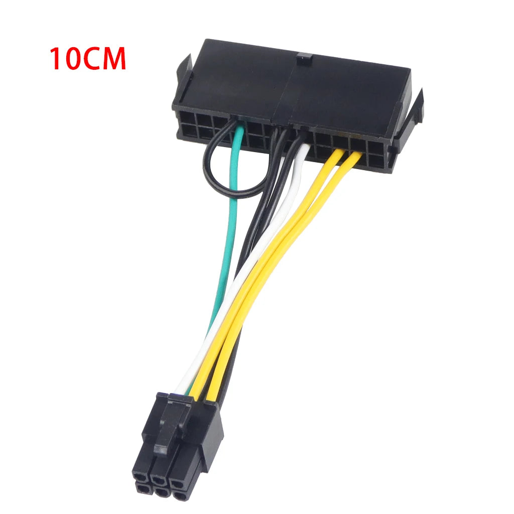 24Pin to 6Pin Power Supply Cable Cord 24p to 6p 18AWG Wire for Lenovo for DELL for Acer 3050 6 PIN Motherboard Adapter Cable