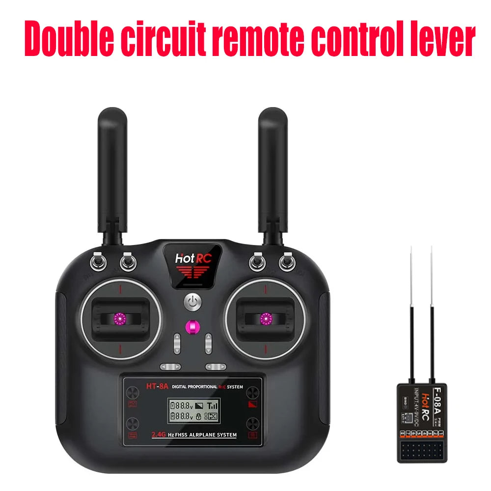 Hotrc  HT-10A/HT-8A HT10A 2.4Ghz 10CH/ 8CH  Remote Controller F-10A Receiver For RC Airaft Vehicle Boat Drone Accessories Parts