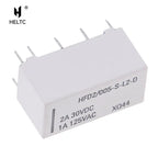 1x Realy 5V  Coil Bistable Latching Relay DPDT 30VDC 2A 1A 125VAC HFD2/005-S-L2-D Realy 10 Pins