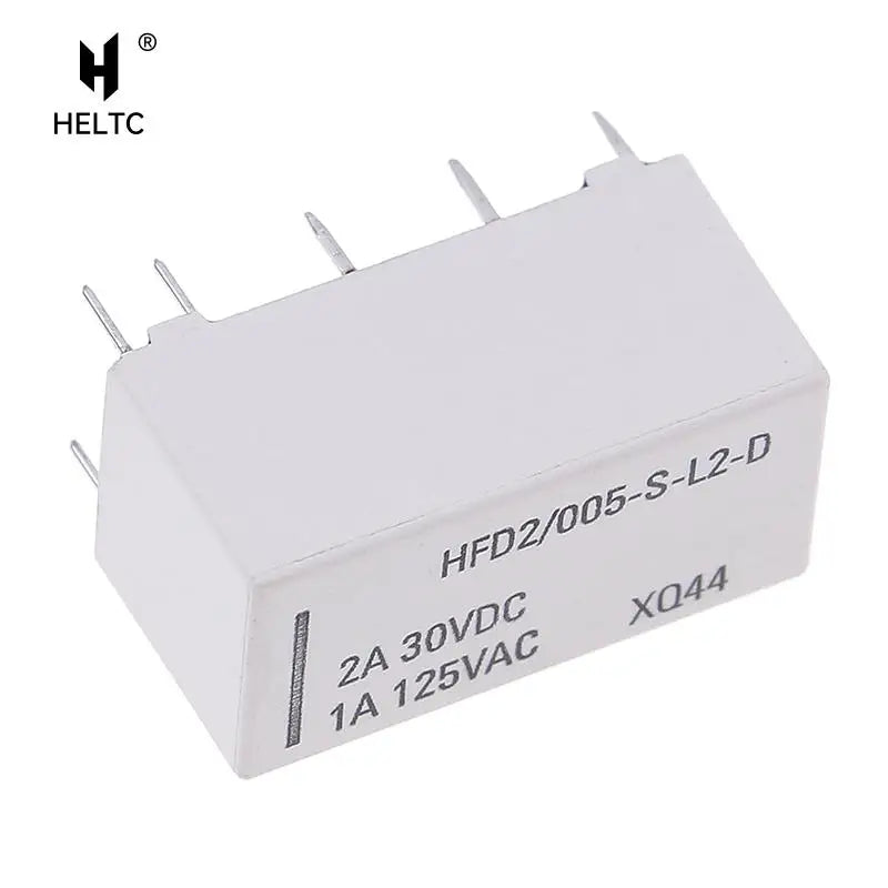 1x Realy 5V  Coil Bistable Latching Relay DPDT 30VDC 2A 1A 125VAC HFD2/005-S-L2-D Realy 10 Pins