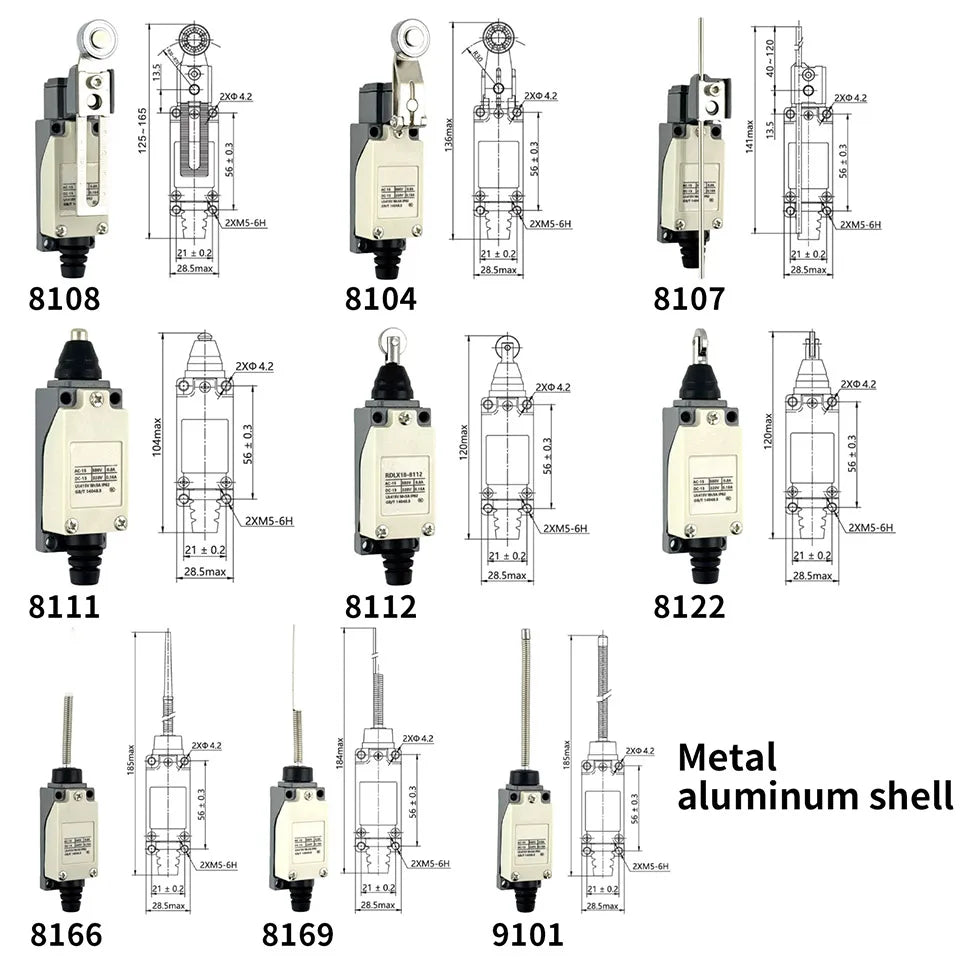 10Pcs Momentary Limit Switch Roller Lever CNC Mill Laser Plasma,high-quality material casing,durable,380V within,5A ,IP65