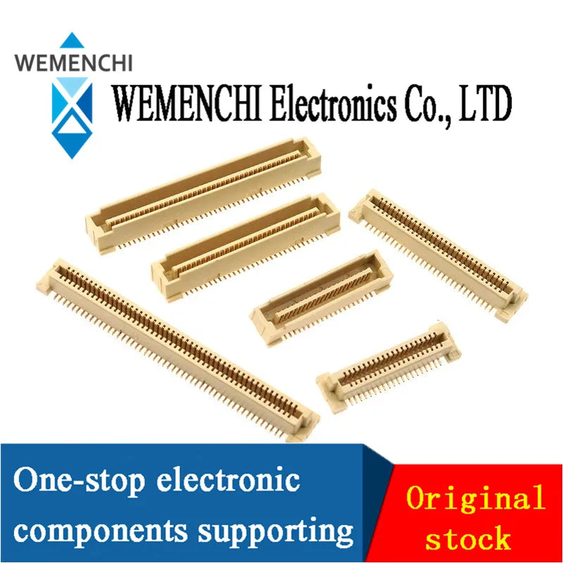 1Pcs Male Female Board to Board Connector BTB 0.8mm Pitch Double Row Patch 40P/60P/80P/100P/120P/140Pin Highly 3.7mm/4.6mm