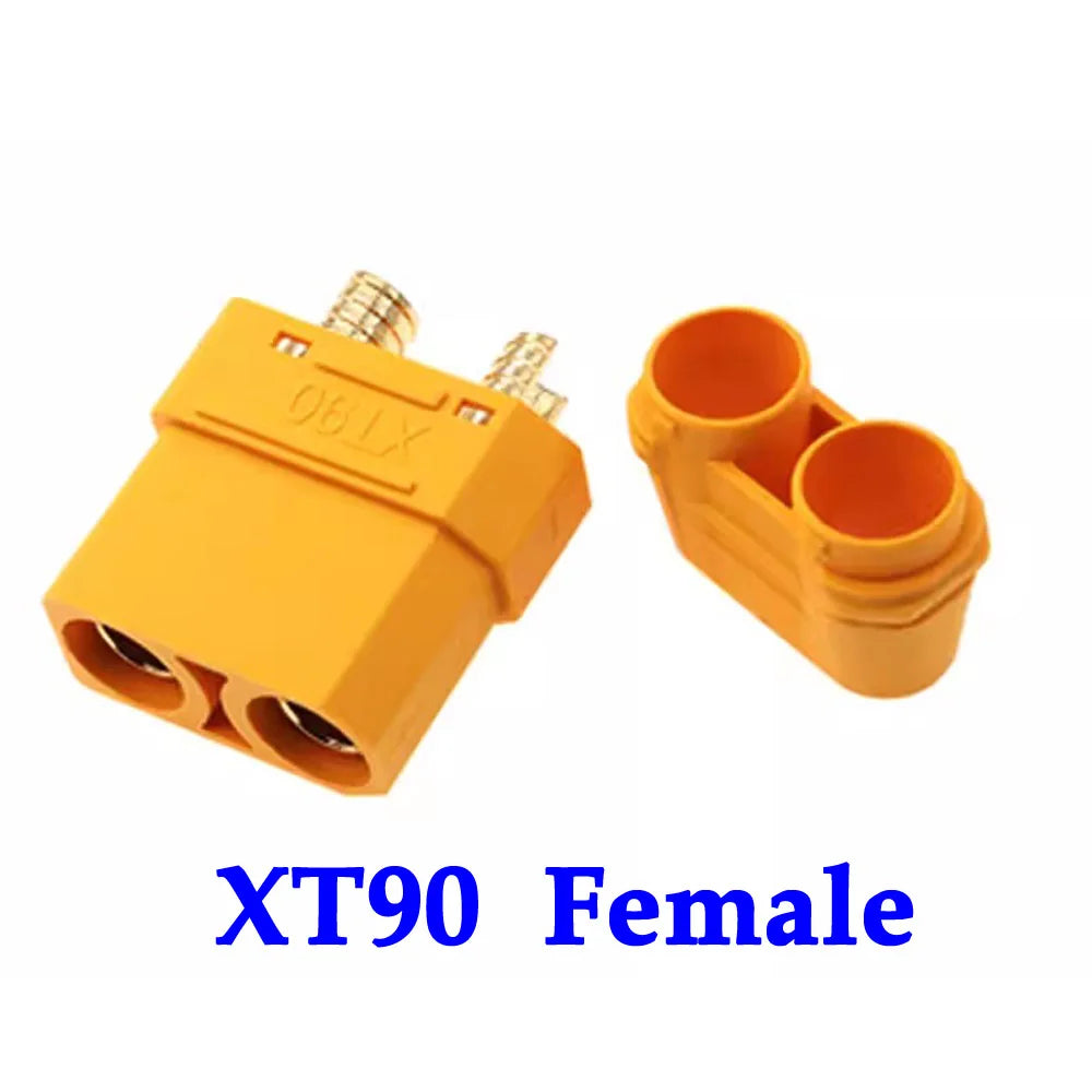 MR60 MR 60 Fireproof Female Male Three-core Connector With Sheath 3.5mm Brass Gold Plated For Lipo ESC RC Model