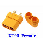 MR60 MR 60 Fireproof Female Male Three-core Connector With Sheath 3.5mm Brass Gold Plated For Lipo ESC RC Model