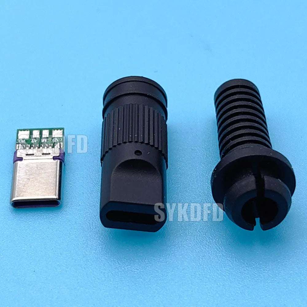 5/10Sets Fast Charging Type-C USB C 5A Connectors Jack 16pin Male Plug Electric Terminals welding DIY Data Cable Accessories