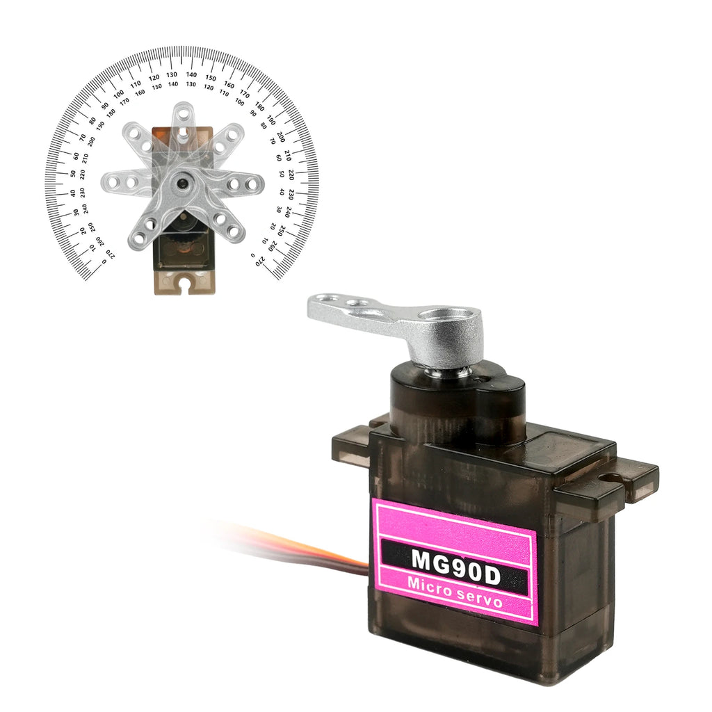 MG90D 10/20/30/40/50Pcs Micro Digital Servo Motor Full Metal Gear 180/270/360 Degree For RC Airplane Helicopter Car Boat Model