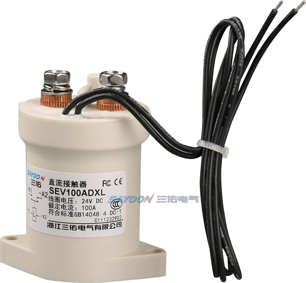 SAYOON SEV100AD  SEV100BD HV  Dc Contactor 100A High Power  Voltagefor Charging Piles Electrical Equipment  ROHS CE