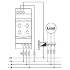 ABGR-GKT-03 Three Phase Under/Over Voltage Control Relay Module 3X380v AC 50/60HZ Non Neutral Protection Relay