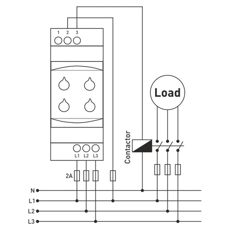 ABGR-GKT-03 Three Phase Under/Over Voltage Control Relay Module 3X380v AC 50/60HZ Non Neutral Protection Relay