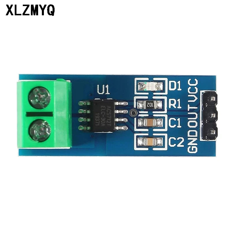 10pcs ACS712 5A 20A 30A Hall Current Sensor Module ACS712 Model For Arduino AC DC Current Detection Board DIY Electronic Kit