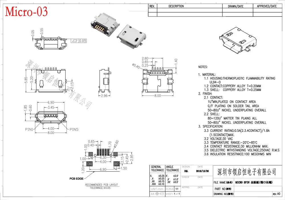 10PCS Micro USB 2P 5P Jack Charging Port Plug Dock Charger DIP SMD For Phone Tabletels Speakers Etc Port Socket Power Connector