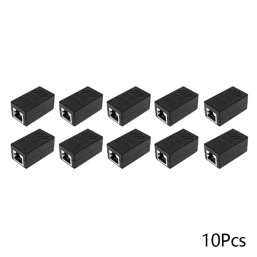 RJ45 Coupler Extender Connector Cat 5 Cat6 Cat6a Ethernet Coupler Female To Female PC Hardware Adapters Ethernet Cable Extender