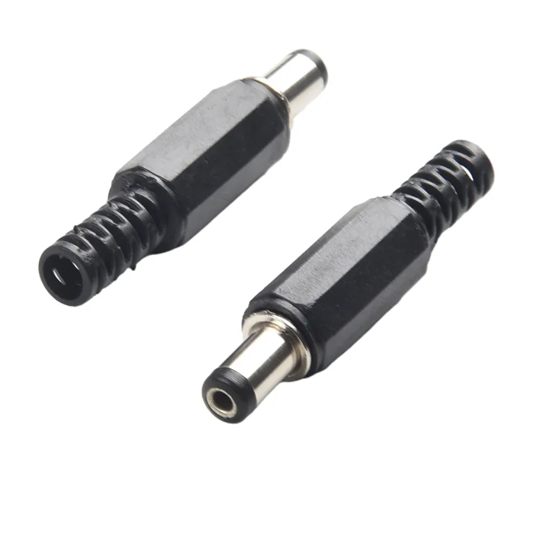 5 Pair DC 12V Male Female Socket Panel Mount Barrels Jack Plug Power Connector Female Jack Screw Nut Panel Mount Connector