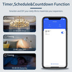 Tuya WiFi Smart Switch Brazil Standard 4x4 Size Touch Sensor 4/6/8 Gang Wall Light Switch Voice Control By Alexa Google Home