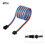 0.5m 1m 2m 2Pin 3Pin 4Pin SM JST Extension Cable 22AWG JST Plug Male to Female Wire Connector Cable for Led Light CCTV Driver
