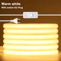 Dimmable Switch 220V COB LED Strip Neon Light Dimmer Power Kit Waterproof 3000K 4000K 6000K 288LED Kitchen Room Decor Flex Lamp