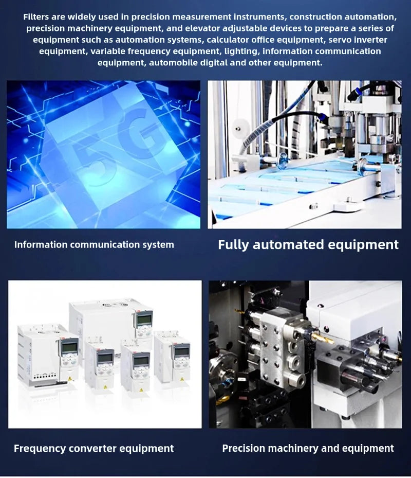Single Phase AC Power EMI Filter CW4L2-10A-T/S CW4L2-20A-T/S for CO2 Laser Engraving Machine T/S Series 115V/250V 20A 50/60HZ