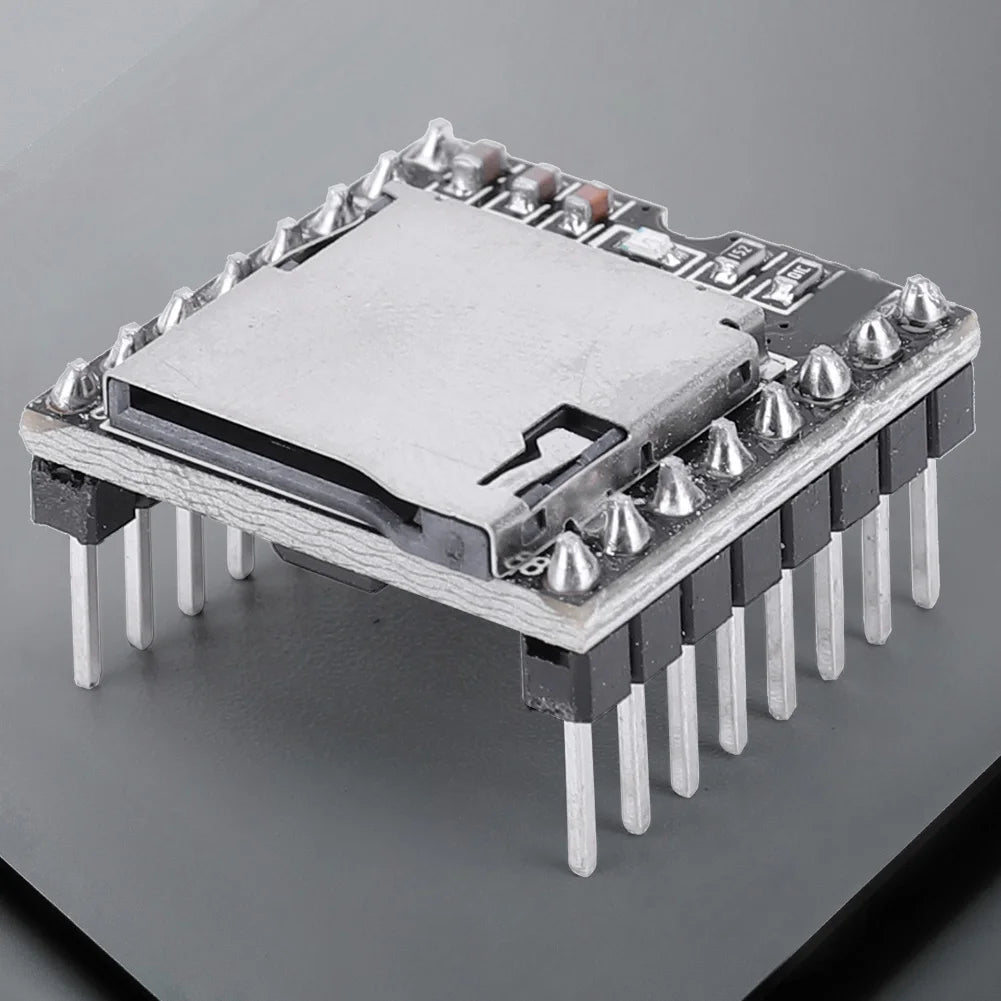 DFPlayer Mini MP3 Player Module TF Card U Disk Mini MP3 DF Player Audio Voice Module IO/Serial Port/AD MP3-TF-16P for Arduino
