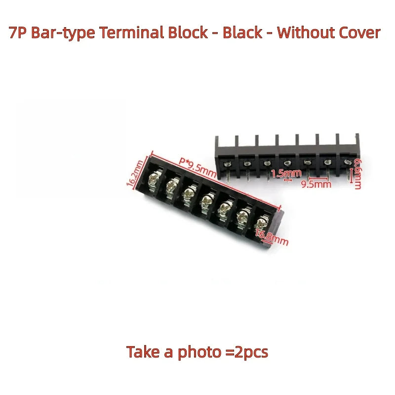 2pcs HB9500-2P 3P 4P 5P 6P 7P 8P 9P 10Pin PCB Screw Terminal Block Connector HB-9500 300V 30A Lid Barrier Terminal 9.5MM Pitch