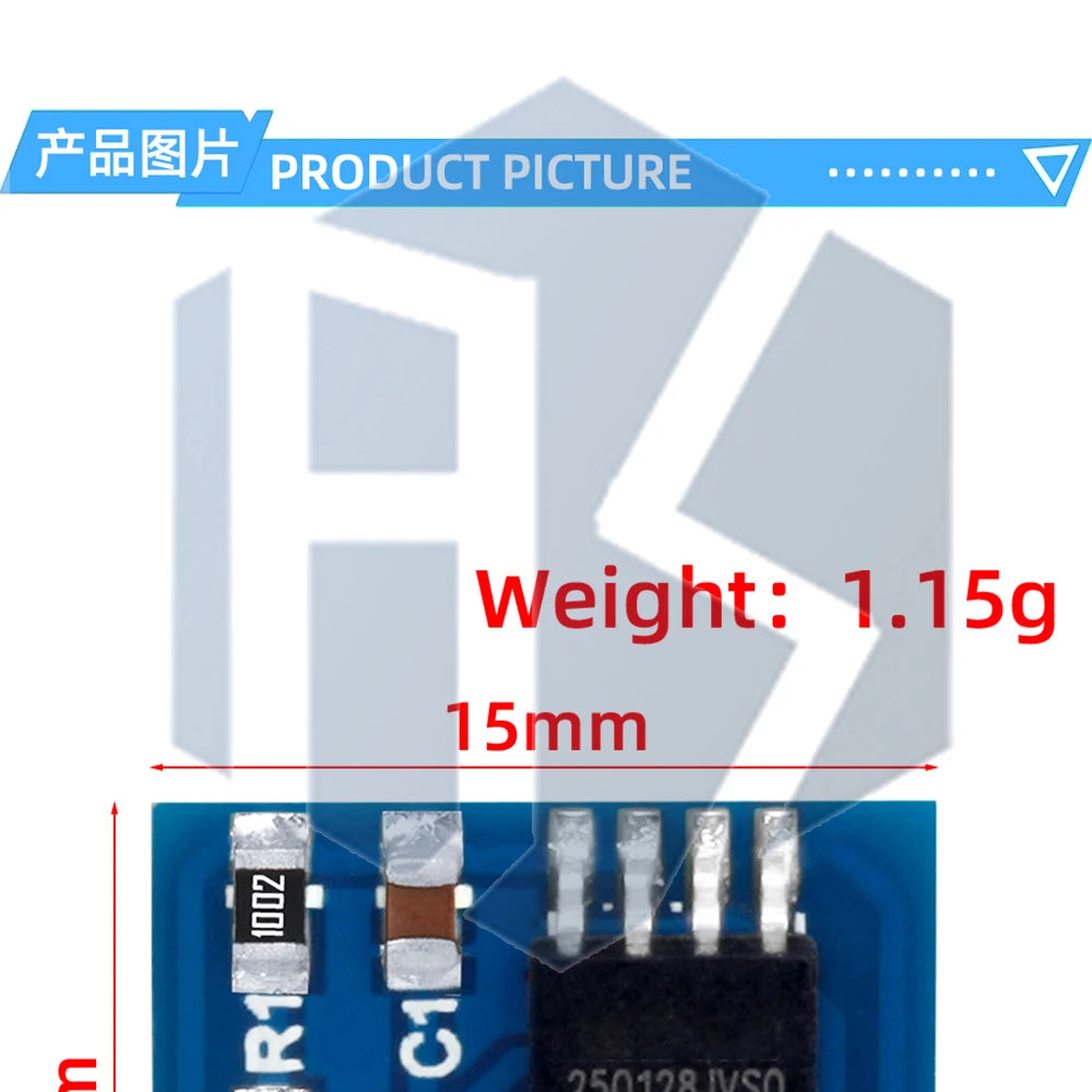W25Q128FV 128Mbit (16MB) SPI NOR Flash Memory Module - 3.3V BV/FV Package for STM32 Development