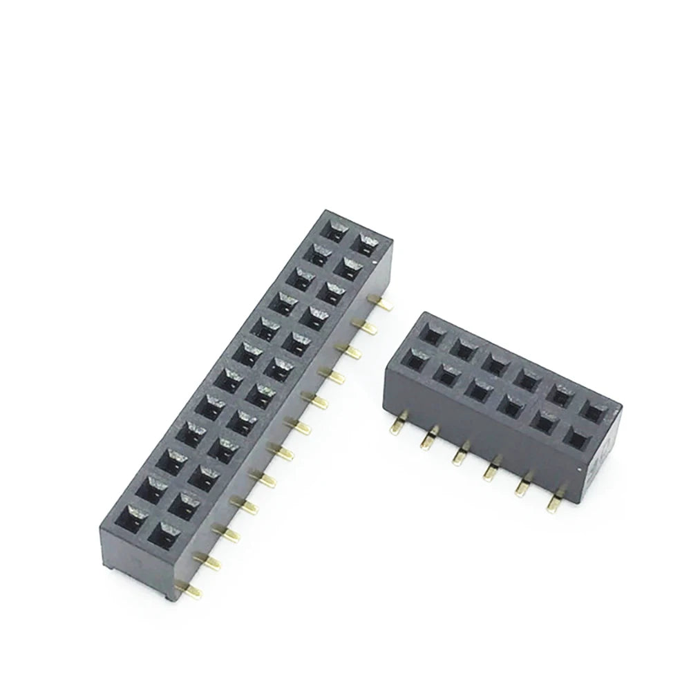 10pcs 2.0mm SMD PH4.3mm/PH2.0mm Standard/ Short Profile Double Row 2X3/5/7/9/10/12/18/24P PCB SMT Socket Gold Female Header