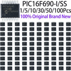 1~100Pcs PIC16F690-I/SS SSOP20 SMD 8Bit MCU 20MHz 4K Flash Microcontroller Chip For Electronic DIY And Industrial Control