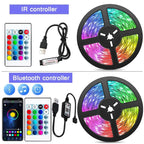 1-30M USB LED Strip Lights App Control Color Changing 5050 RGB Led Light TV Backlight Luces Led Flexible Lamp Tape for Room Deco