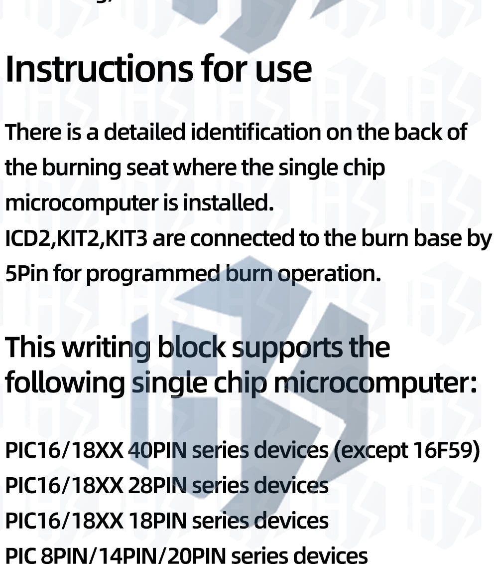 PICKIT3 PIC KIT3 PICKIT 3.5 Programmer Offline Programming PIC Microcontroller Chip +PIC Programmer adapter seat
