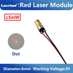 Red Green Dot Line Cross Laser Module Laser Head for Quilting Laser Fabric Marking Locator Positioner