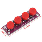 Touch four button switch module compatible with Arduino development board sensor Raspberry PI 51 MCU suite