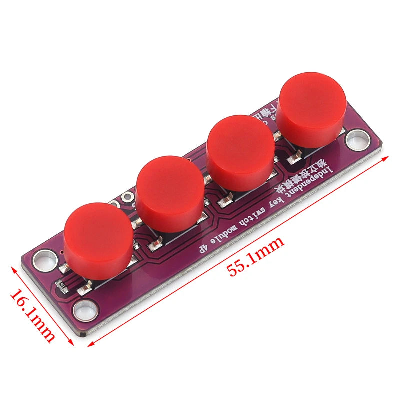 Touch four button switch module compatible with Arduino development board sensor Raspberry PI 51 MCU suite