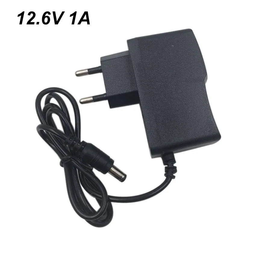 12.6V 2A 1A 3A Lithium Li-ion Lipo Charger 12V Wall Charger For 3S 10.8V 11.1V 12 V Volt Monitor LED Light Battery DC Connector