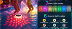 Solar Pool Lights 1/2 Pack, RGB Changing Floating Pool Lights with 10m Remote Control, 4 Dimming, 13 Lighting, Timing Mode, IP68 Waterproof for Inground/Above Ground Pool, Party Decoration