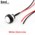 12mm Waterproof Momentary Push Button Switch PBS-33B Mini Round ON/Off Switch With Pre-wired Leads Self-Reset for Arduino DIY