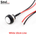 12mm Waterproof Momentary Push Button Switch PBS-33B Mini Round ON/Off Switch With Pre-wired Leads Self-Reset for Arduino DIY