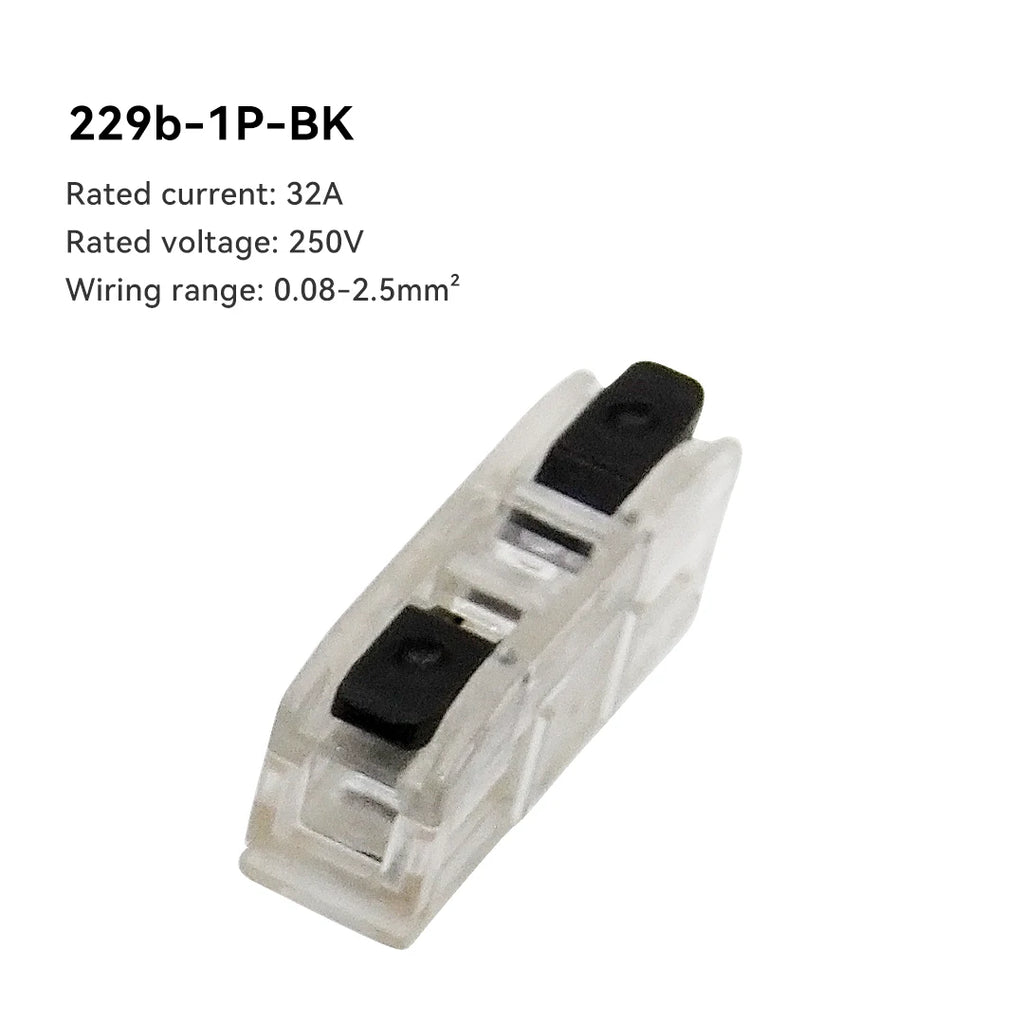 10PCS Quick Electrical Wire Connectors Universal Compact Splicing Terminal Blocks Push-in Home Cable Connectors