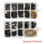 380/410PCS Dupont 2.0 Housing Plastic Shell 2.0mm Pitch Single Double Row Dupont Connector Terminal Set