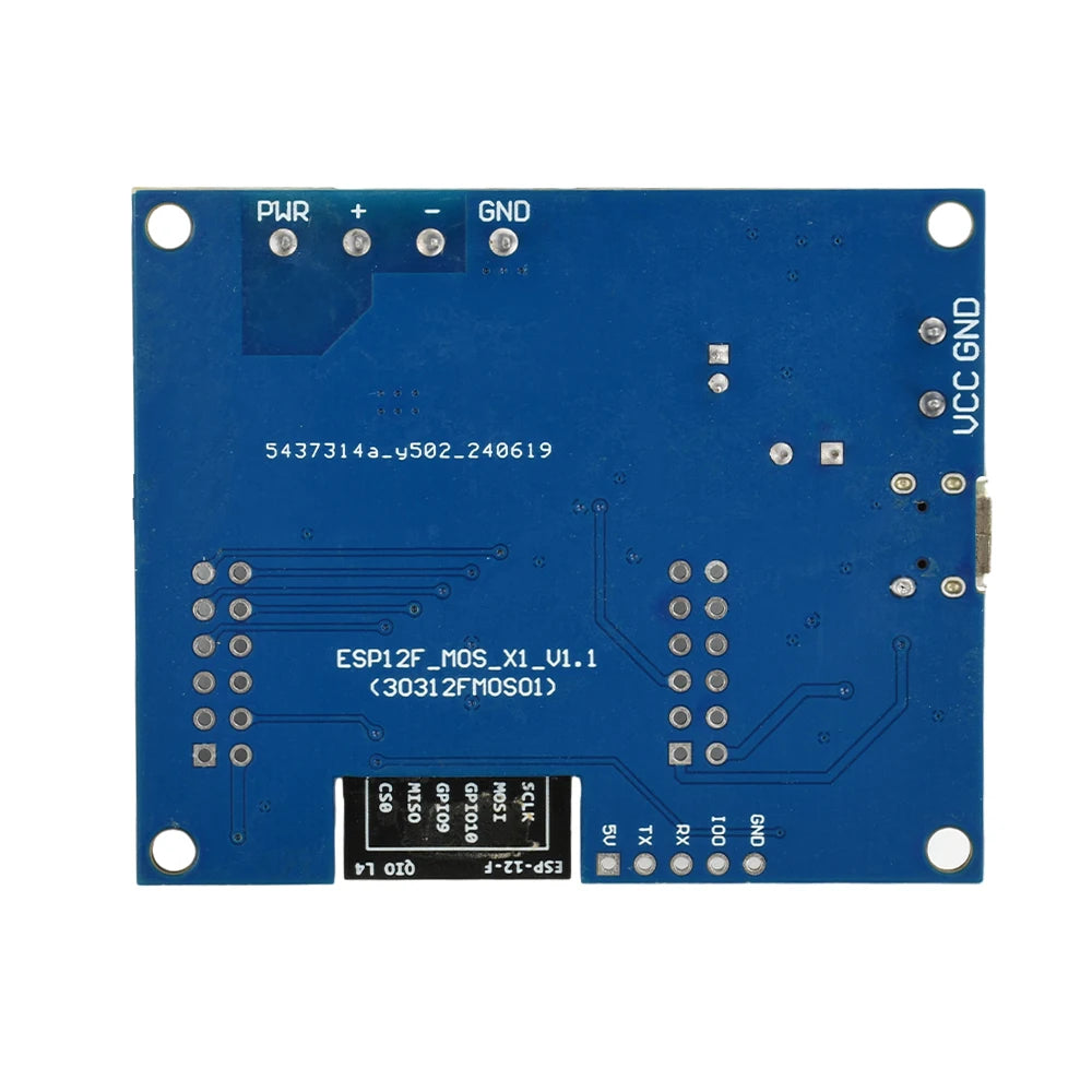 DC 5-80V ESP8266 WIFI Single Relay MOS Switch Control Module ESP-12F Development Board with Micro USB Interface