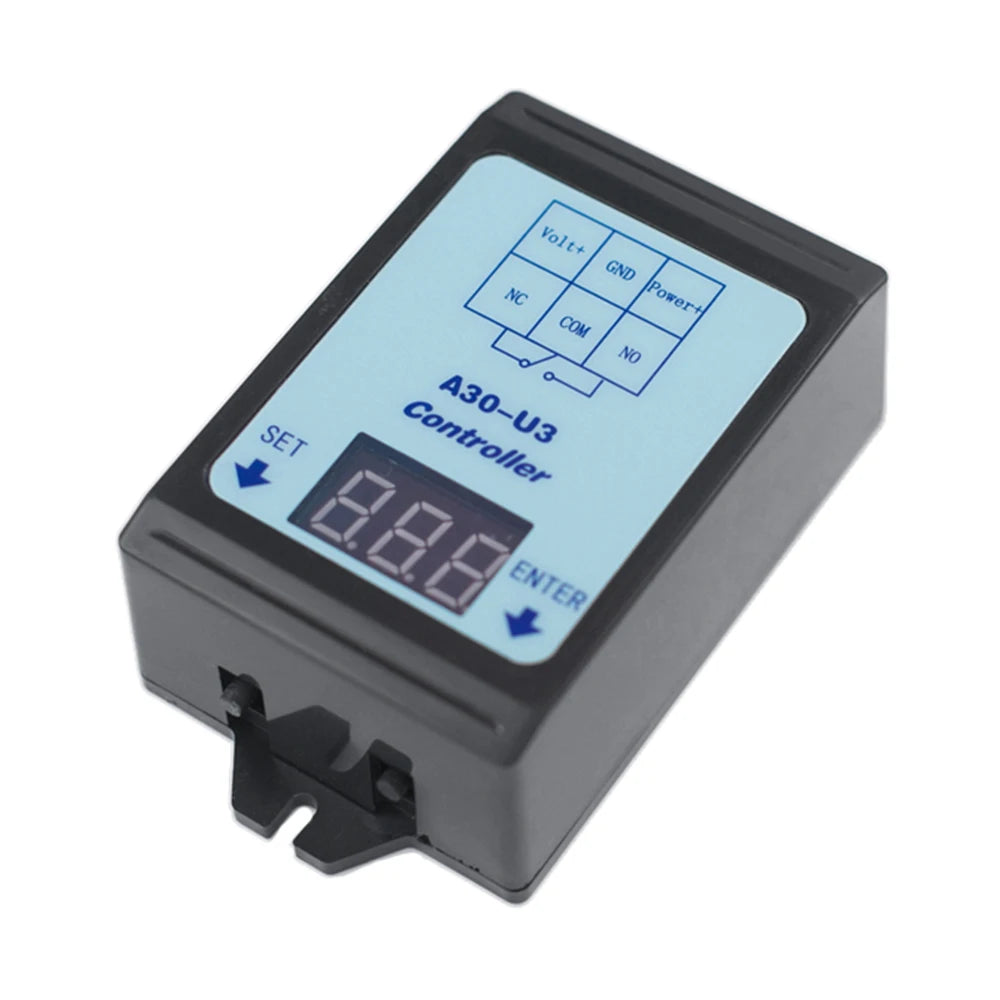 Relay Switch Controller DC 6~80V Voltage Detection Charging Discharge Monitor with Case Digital display DC voltage detection