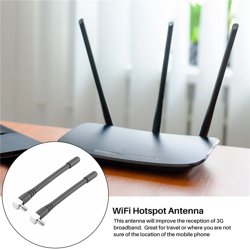 AS95-2Pcs Mini TS9 Antenna For ZTE(MF61) 4G LTE Modem Mifi Mobile Wifi Hotspot Router