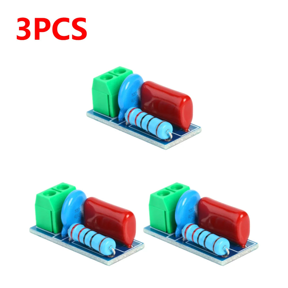 50/20/1PCS RC Absorption Circuit Module Anti-Interference Snubber Circuit Board With varistor For AC/DC 5V-400V Inductive Load