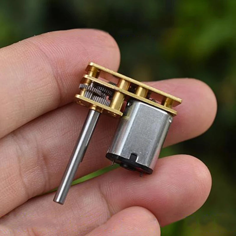 Mini N20 Full Metal Gear Motor DC 5V 6V 110RPM Slow Speed Inverted Shaft Micro Gearbox Gear Reducer Motor DIY Robot Toy Model