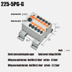 Fixed Modular Wire Connectors Compact Splicing Lighting Push-in Multi Link Terminal Block 1 in Multiple Out 225 Series 1