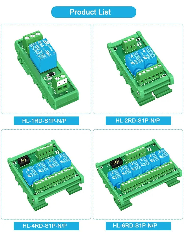1 Channel 3V 5V 12V 24V Songle Relay Module Driver Board PLC Board Relay Module SPDT 10Amp Pluggable Power Relay Module